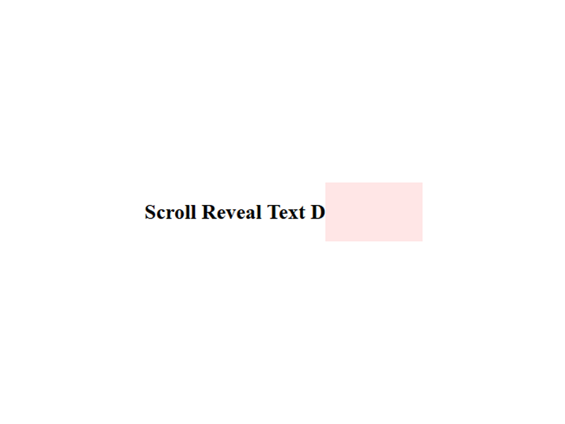 Scroll Reveal Text